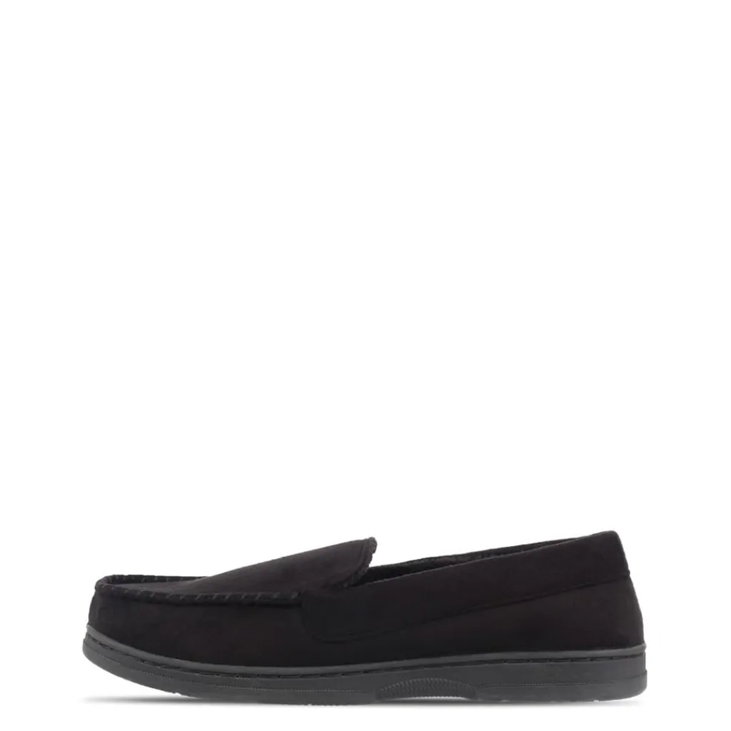 Slippers*Howick Moccasin Slippers in Black