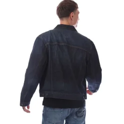 Coats And Jackets*Hugo Adjustable Hem Denim Jacket in Dark Blue