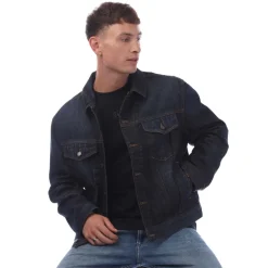 Coats And Jackets*Hugo Adjustable Hem Denim Jacket in Dark Blue