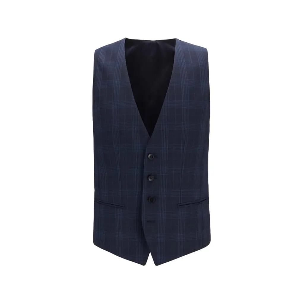 Formalwear*Hugo Boss Huge6 Waistcoat in Dark Blue