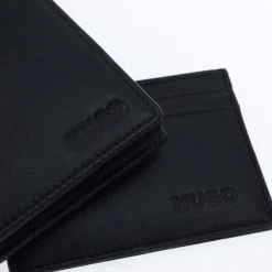 Wallets*Hugo Card Holder in Black
