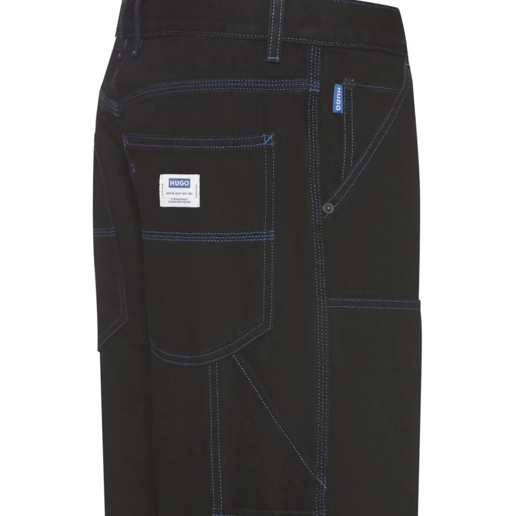 Jeans*Hugo Carpenter Relaxed Fit Jeans in Black