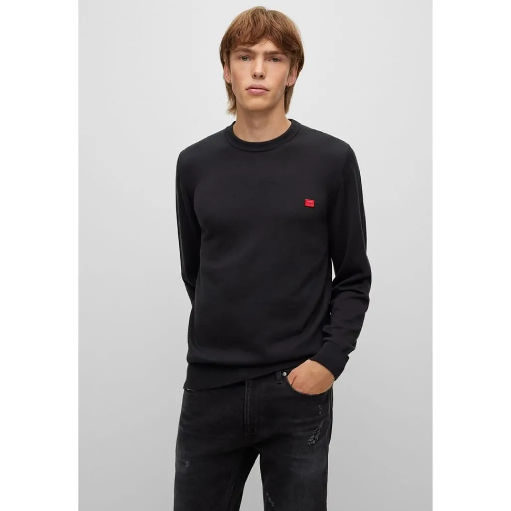 Knitwear*Hugo Cassius C Jumper in Black