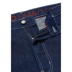 Jeans*Hugo Contrast Stitch Denim Jeans in Blue