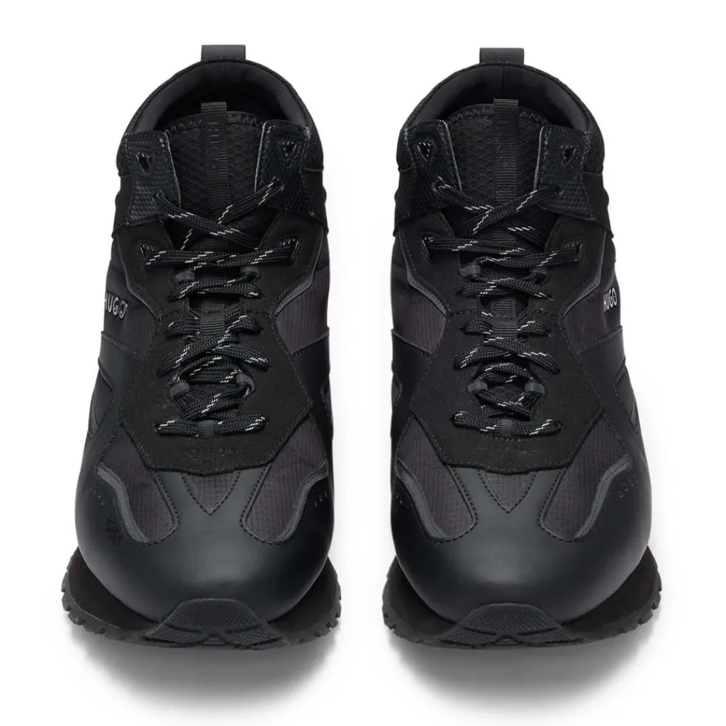 Trainers|Footwear*Hugo Cubite Hi-Top Trainers in Black