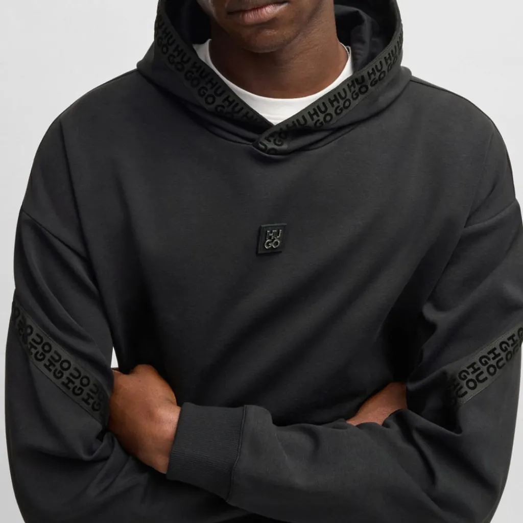 Sweatshirts*Hugo Dagarito Relaxed-Fit Hoodie in Black