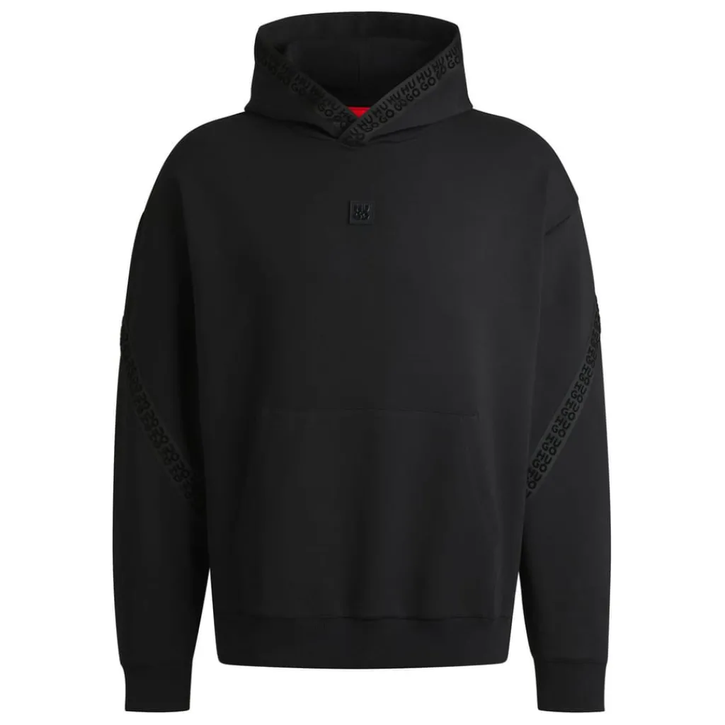 Sweatshirts*Hugo Dagarito Relaxed-Fit Hoodie in Black