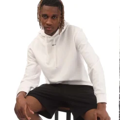 Sweatshirts*Hugo Dapo Logo Print Hoodie in White