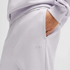 Trousers*Hugo Dayote Logo Print Tracksuit Bottoms in Purple