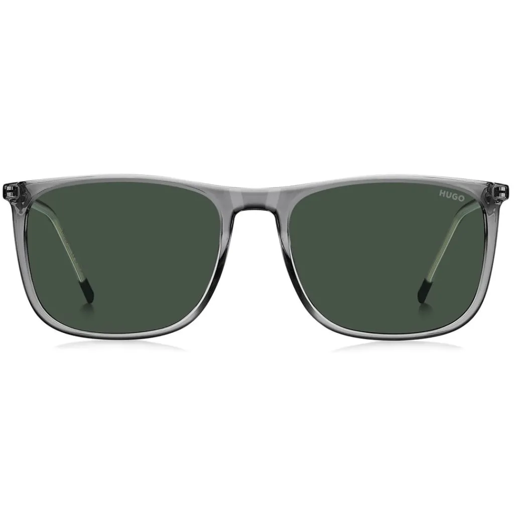 Sunglasses*Hugo Detailed Square Sunglasses in Grey