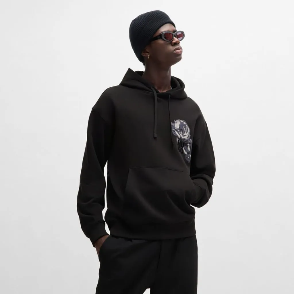 Sweatshirts|Hoodies*Hugo Dirosehood Hoodie in Black