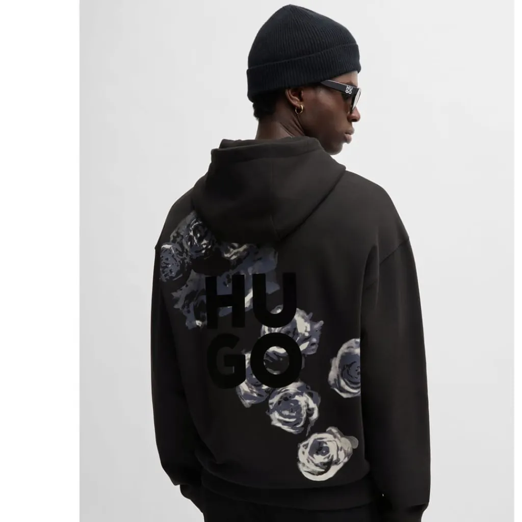 Sweatshirts|Hoodies*Hugo Dirosehood Hoodie in Black