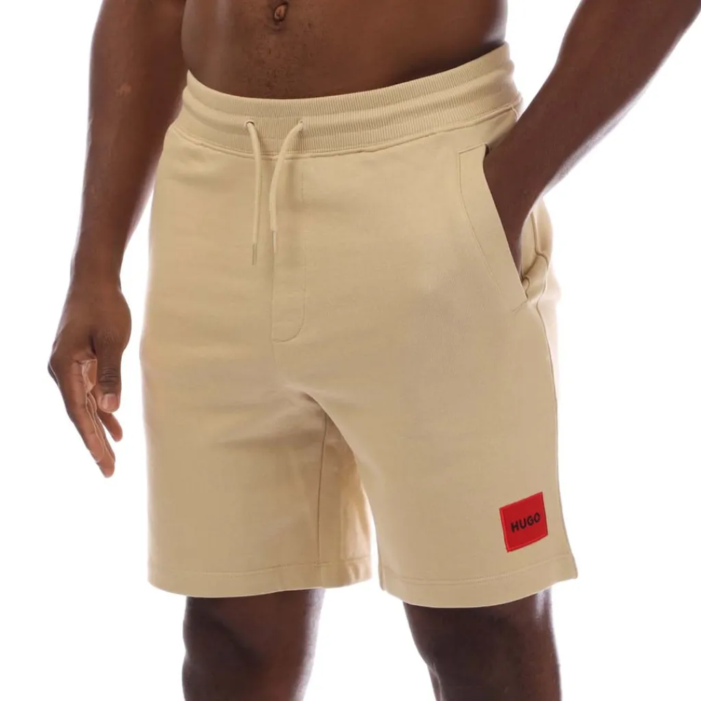 Shorts*Hugo Diz222 Logo Shorts in Beige