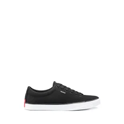 Pumps*Hugo Dyer Canvas Tennis Trainers in Black