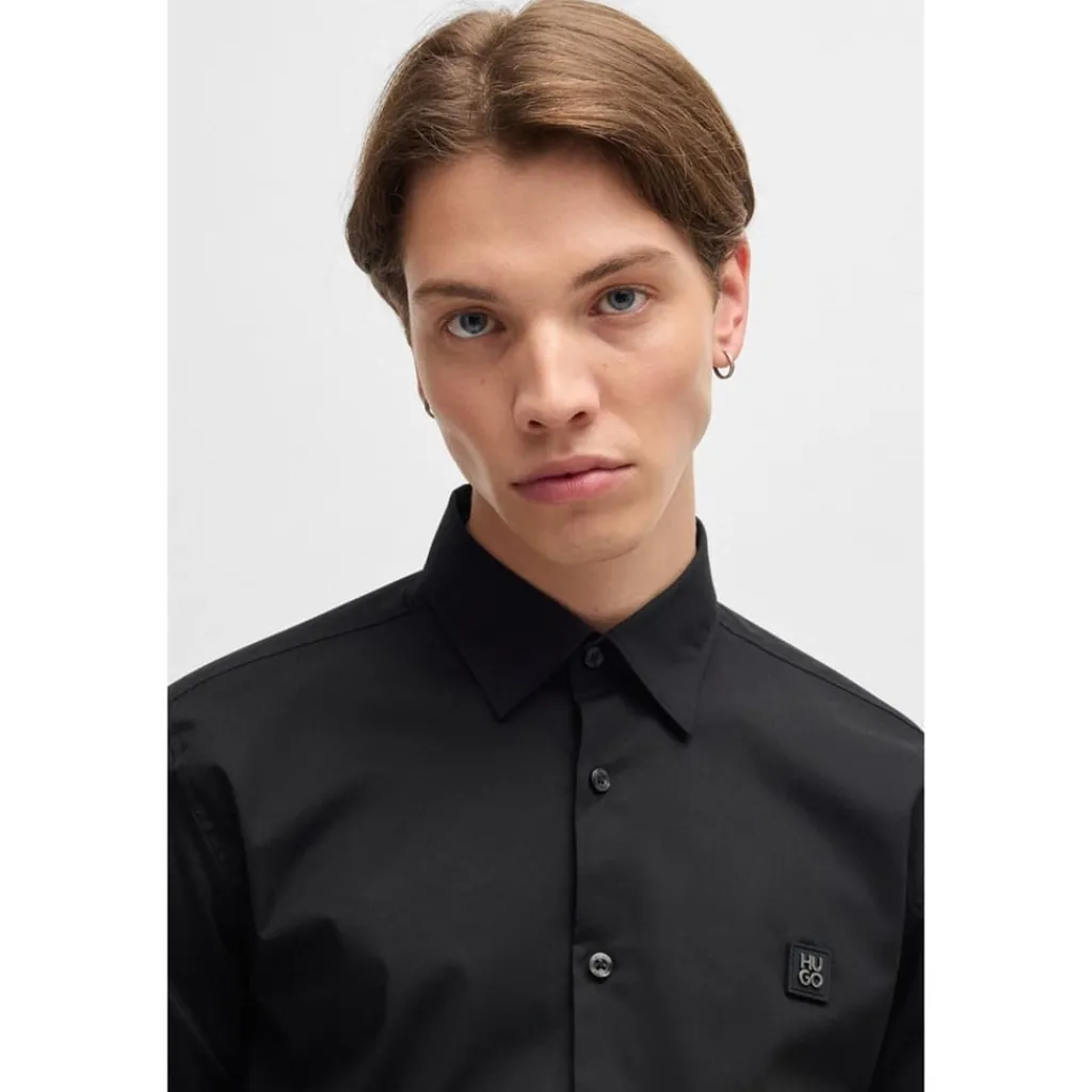 Shirts*Hugo Ermo 10243670 07 in Black