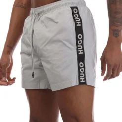 Shorts*Hugo Fab Logo Tape Swim Shorts in Grey