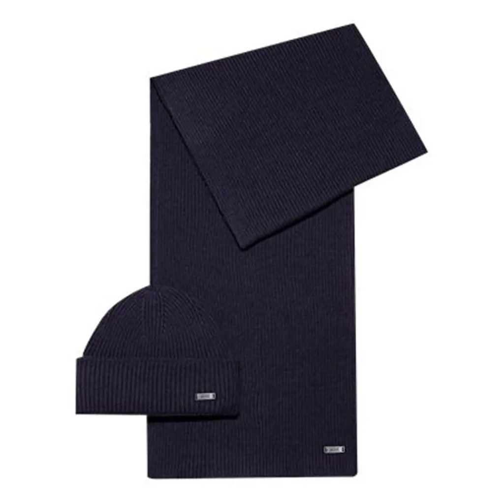 Gloves-Scarves-Umbrellas*Hugo Fantastico Scarf in Dark Blue