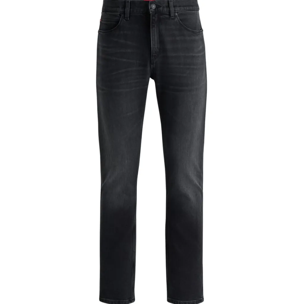 Jeans*Hugo Five Pocket Design Slim Jeans in Black
