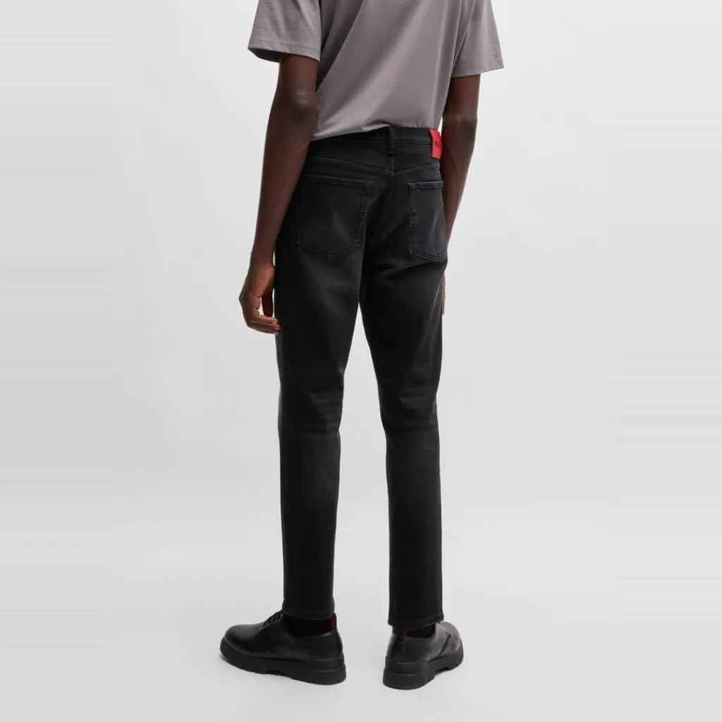 Jeans*Hugo Five Pocket Design Slim Jeans in Black