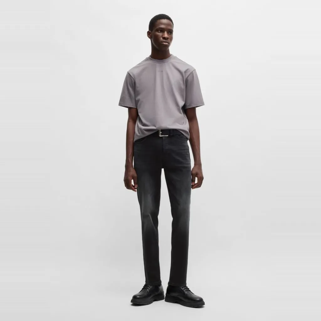 Jeans*Hugo Five Pocket Design Slim Jeans in Black