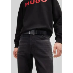 Belts*Hugo Giaspo Leather Belt in Black