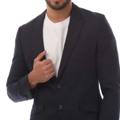 Formalwear*Hugo Harvey Blazer Jacket in Dark Blue