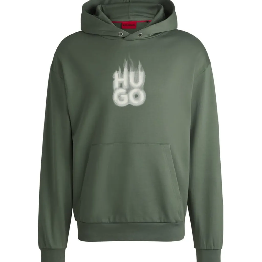 Hoodies*Hugo Hooded Regular Fit Sweatshirt in Green