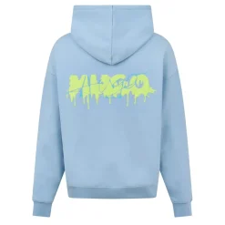 Hoodies*Hugo Hooded Relaxed Fit Long Sleeve Sweatshirt in Blue