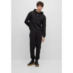 Hoodies*Hugo Hooded Relaxed Fit Long Sleeve Sweatshirt in Black
