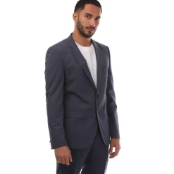 Coats And Jackets*Hugo Houndstooth Extra Slim-Fit Jacket in Dark Blue