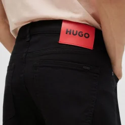 Jeans*Hugo 634 Tapered-Fit Jeans in Black