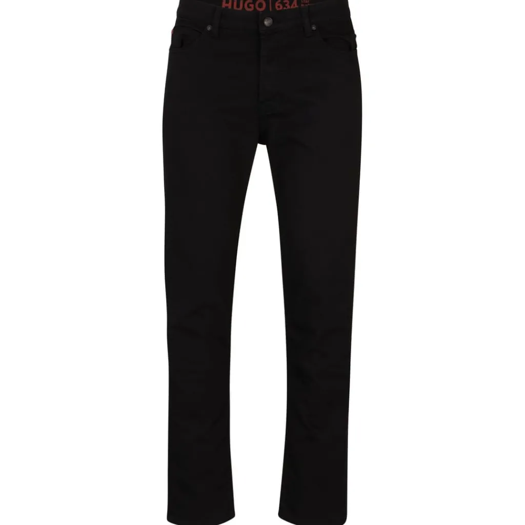 Jeans*Hugo 634 Tapered-Fit Jeans in Black