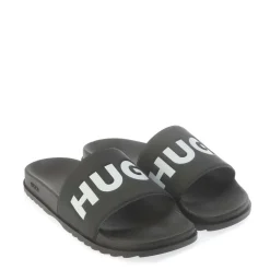 Beach Shoes*Hugo Match Sliders in Black