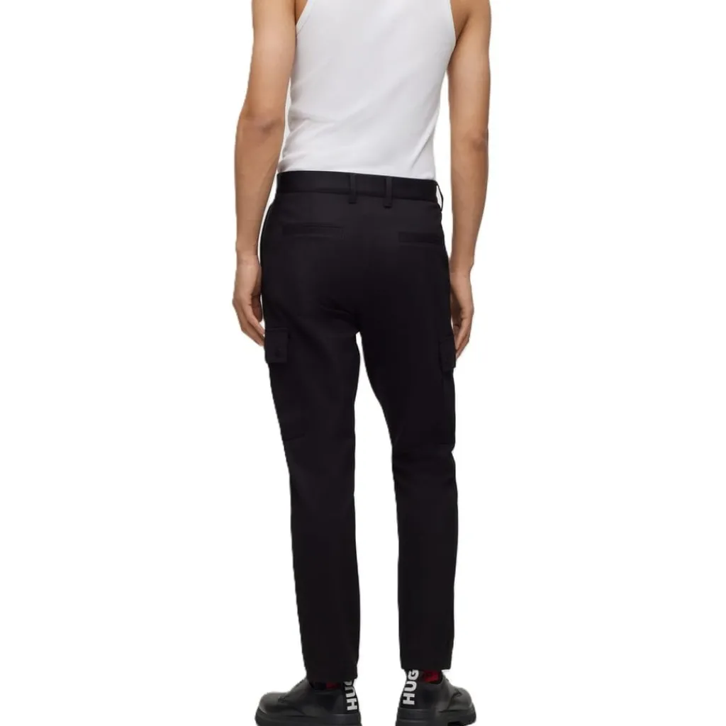 Trousers*Hugo Mens Glian234j 10238761 01 Slim Fit Trousers in Black