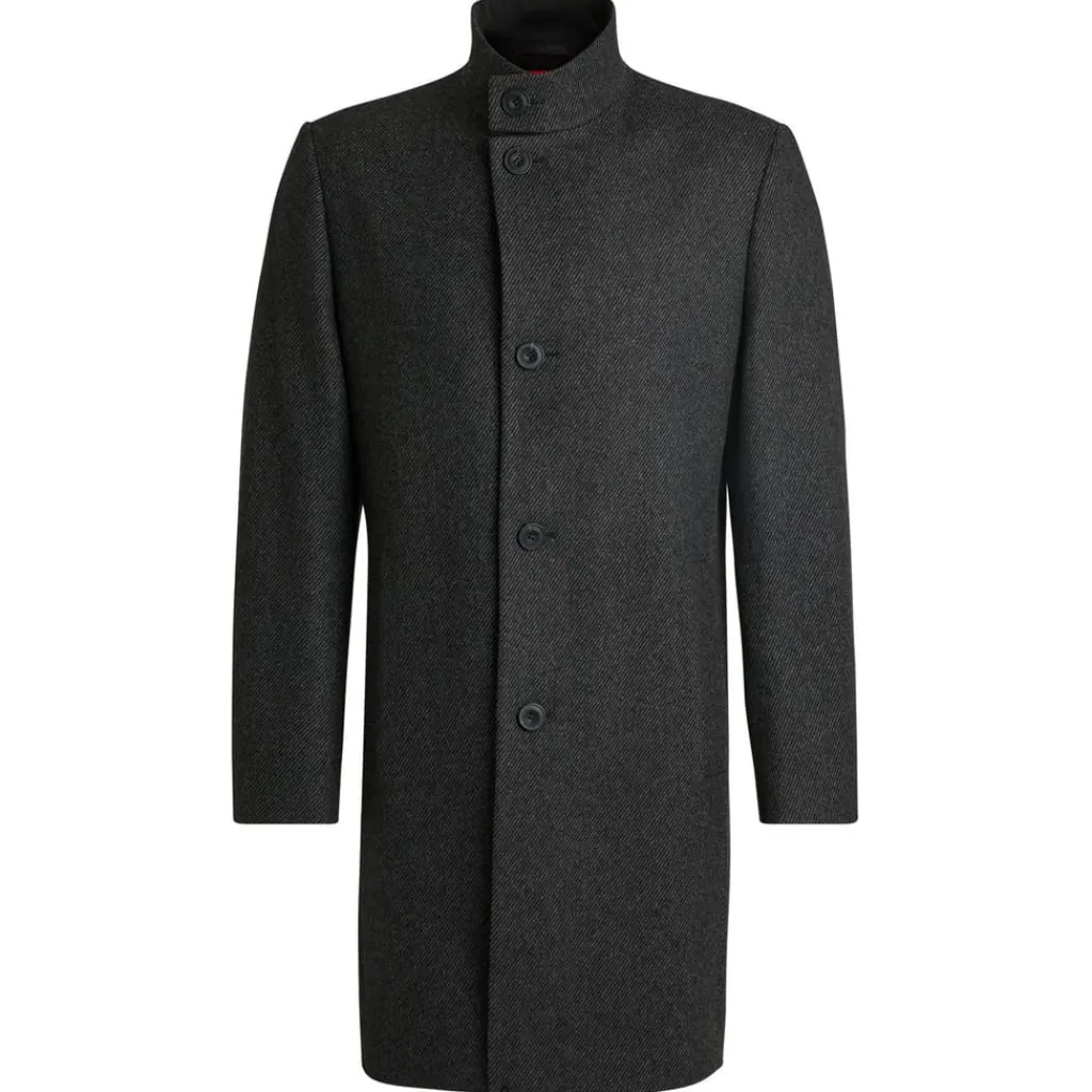 Coats And Jackets*Hugo Mintrax2441 Regular-Fit Formal Coat in Grey