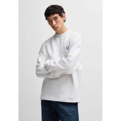 Sweatshirts*Hugo Ninnyo Crewneck Sweatshirt in White