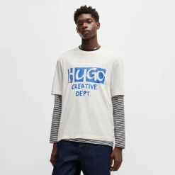 T-Shirts And Vests*Hugo Nugocrea Logo Artwork T-Shirt in White
