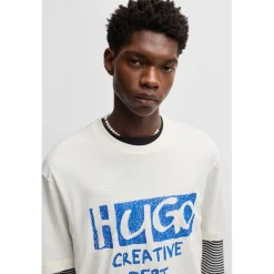 T-Shirts And Vests*Hugo Nugocrea Logo Artwork T-Shirt in White