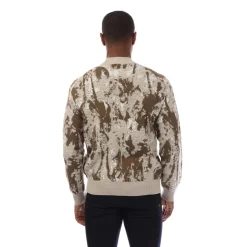 Sweatshirts*Hugo Palm Tree Jacquard Sweatshirt in Beige