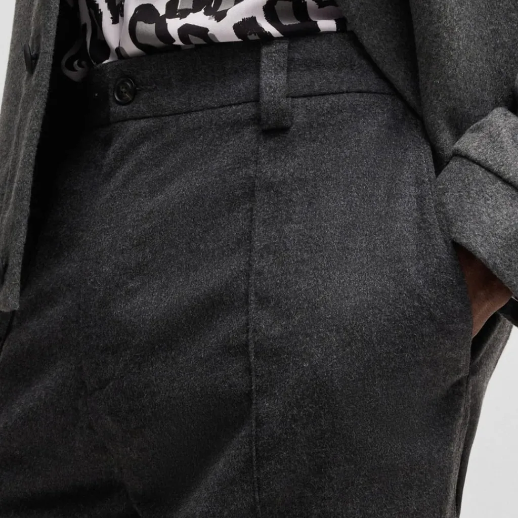 Trousers*Hugo Randy243 Tapered-Fit Trousers in Grey