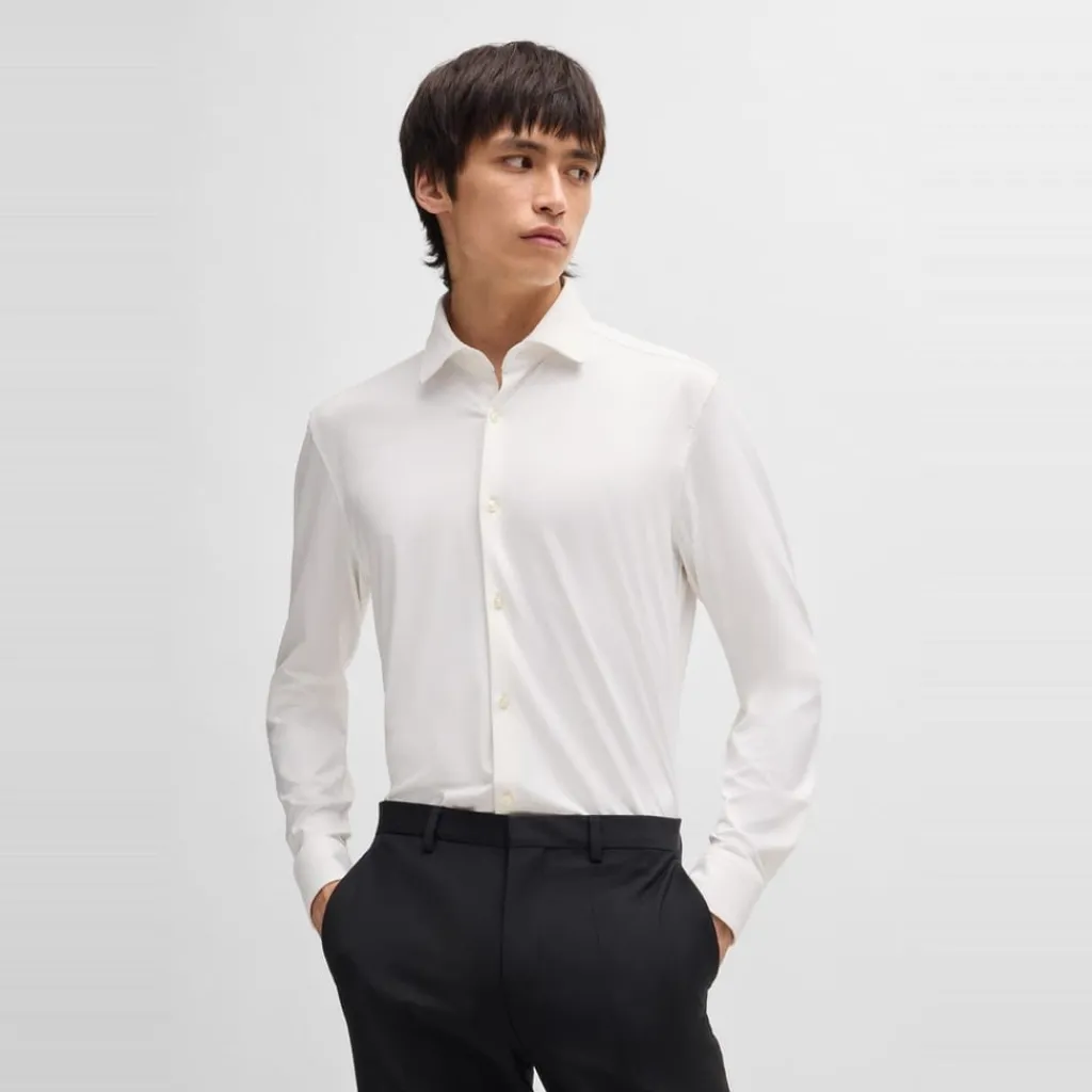 Shirts*Hugo Regular Fit Long Sleeve Shirt in White