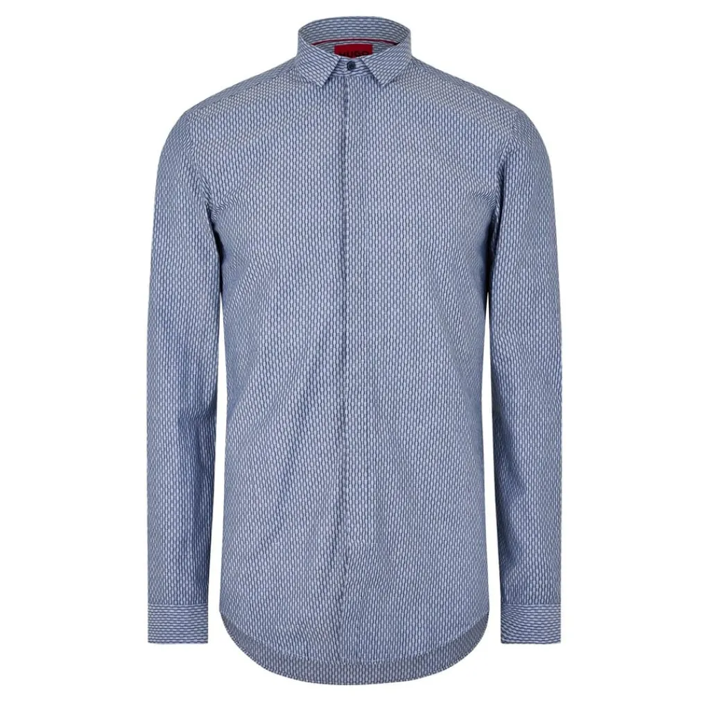 Shirts*Hugo Regular Fit Long Sleeve Shirt in Blue
