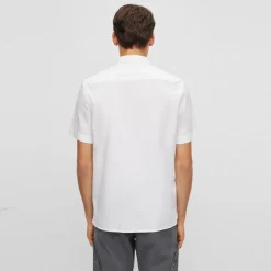 Shirts*Hugo Regular Fit Short Sleeve Shirt in White