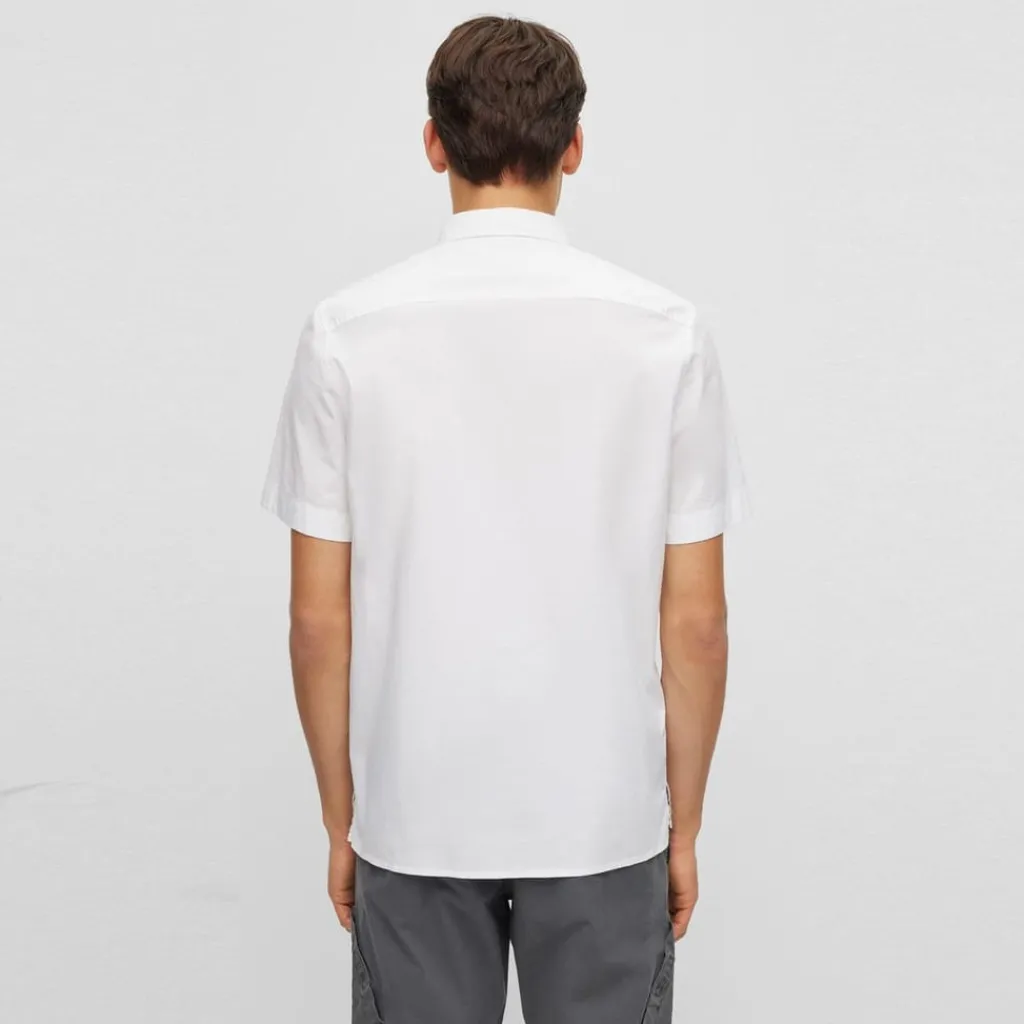 Shirts*Hugo Regular Fit Short Sleeve Shirt in White