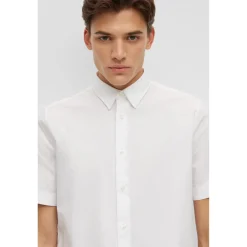 Shirts*Hugo Regular Fit Short Sleeve Shirt in White