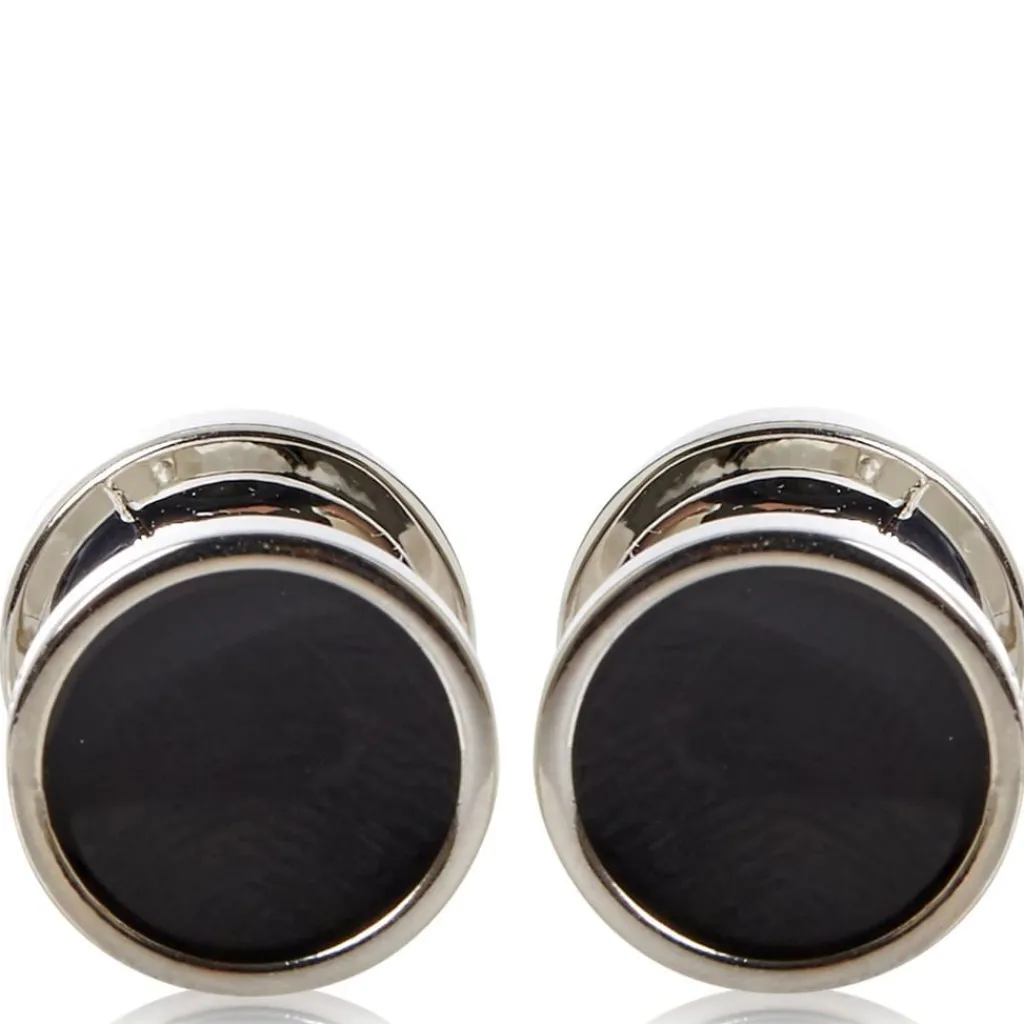 Assorted*Hugo Round Cufflinks in Black