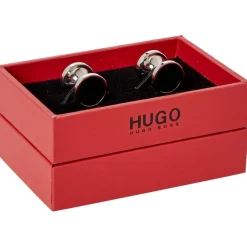 Assorted*Hugo Round Cufflinks in Black