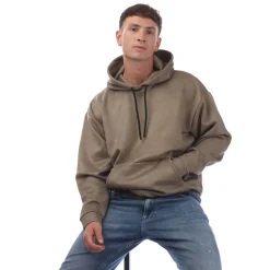 Sweatshirts|Hoodies*Hugo Sly Suede Hoodie in Green