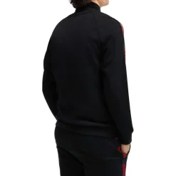 Tracksuits*Hugo Sporty Logo Zip-Up Track Top in Black