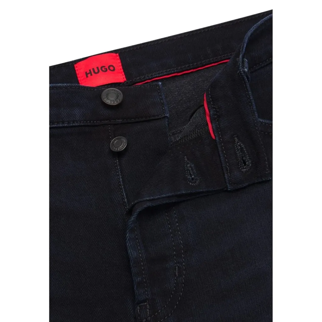Jeans*Hugo Tapered Fit Five Pocket Jeans in Blue